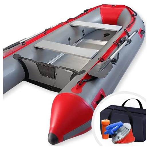 Schlauchboot 3,30m für 5+1 Personen, 330x155cm, max566kg, Alupaddel, Aluboden, Fußluftpumpe, Zubehör,PVC,Farbwahl - Motorboot,Ruderboot,Paddelboot,Angelboot,Gummiboot,Freizeitboot 5 Erwachsene + Kind