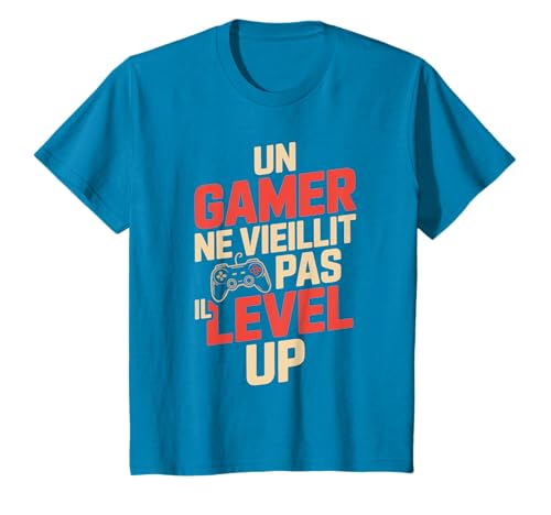 Geek Homme Humour Gamer Idée Cadeau Drôle Gaming Level Up T-Shirt