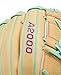 Wilson Fall 2025 A2000® B12 12” Pitcher’s Baseball Glove - Right Hand Throw, Blonde/Seafoam/Red