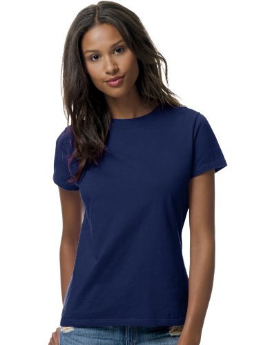 Hanes - Perfect-T Womenâs Short Sleeve T-Shirt - SL04-5XL - Navy