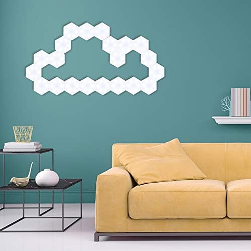 GSYFDZSWZX Fengyan Landschapsverlichting LED Hexagonal Lampen 12 V DIY Wandlamp Afstandsbediening Quantum Lamp Modulaire Creatieve Decoratie Wandlampen LED Straatlamp (Lampshade Color : 1PCS remote control) photo 2