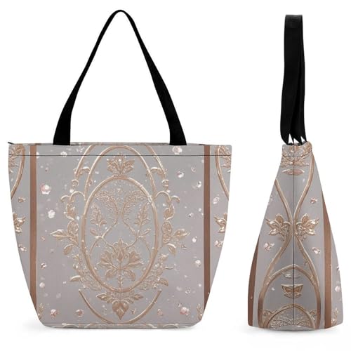 Women Tote Bags with Handles Glow in The Dark Shoulder Bag with Zipper Handbags Shopping Bags Travel Bag Beach Bag Reusable Grocery Bag for Swim Holiday Gift