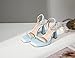 Reitoye Light Blue Heels for Women Ankle Strap Platform Heeled Sandals Square Open Toe Chunky High Heels Block Heels Size 9