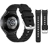 ⌚【Atmungsaktiv & Hautfreundliches Armband】Unsere wasserdichten Samsung Galaxy Watch 6/5/4 Armbänder bestehen aus hochwertigem Silikon mit der wellenförmigen Innenschicht, sie kann auch bei hochintensivem Training schnell trocknen und sorgt den ganzen Tag über für atmungsaktiven, hautfreundlichen und reizfreien Komfort.