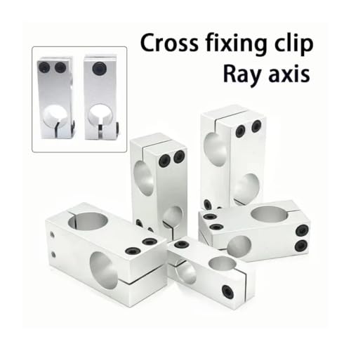 Abrazadera cruzada de eje óptico con doble tornillo y conector de aluminio de 28x28 mm 6