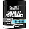 Bandini® Creatina Monoidrata in Polvere Pura al 100% - Integratore per Allenamento, Sport, Palestra e Pre Workout - Include Dosatore - 100% Vegan - A base di Creatine Monoidrato