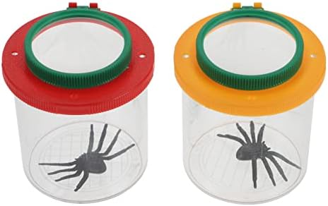 ibasenice 2pcs Box Observation Box Tools for Kids Nature Exploration Toys Magnifying Cup Halloween Cage