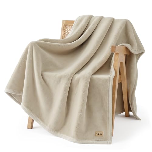 UGG Coco Plush Throw Blanket – Cozy Soft Fleece...