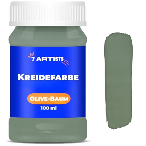 7 Artists Kreidefarbe Olivbaum, 100 ml, Kreidefarbe für Holzmöbel & Handwerk