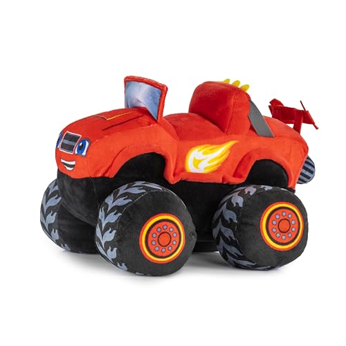 Image of Jay Franco Monster Truck Plush Pillow Buddy - Soft Plushie Stuffed Pillow, Red - Blaze