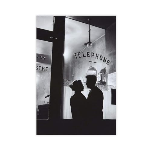 KBGDFSDF Poster artistico da parete di Robert Doisneau (6), poster su tela, 30 x 45 cm