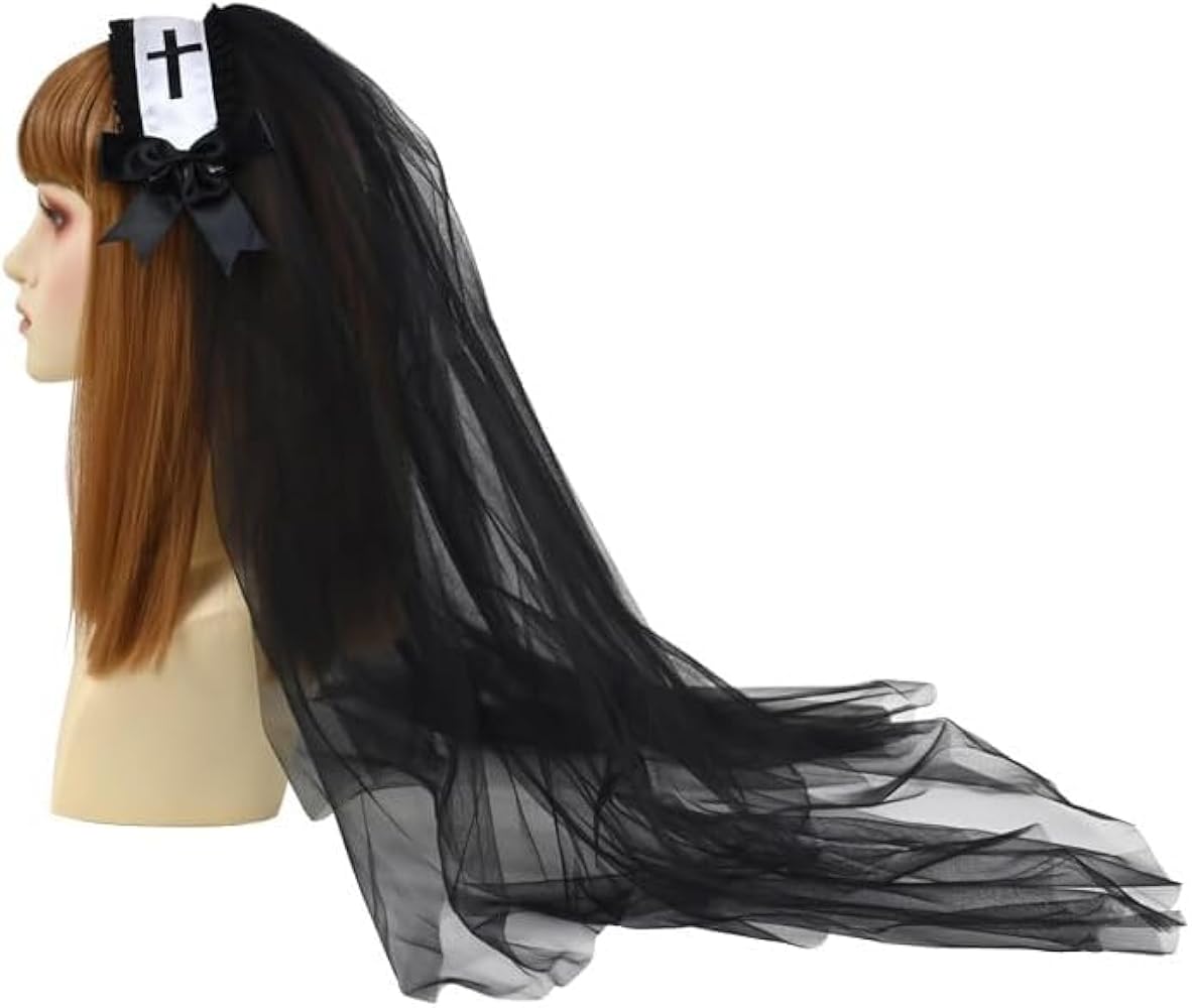 Amazon.co.jp: ハロウィン シスター ベール 修道女 聖母 聖女 コスプレ