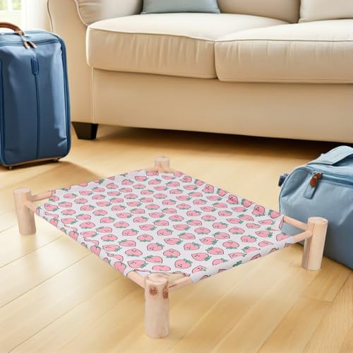 Lit surélevé pour chien lavable et rafraîchissant avec structure en acier