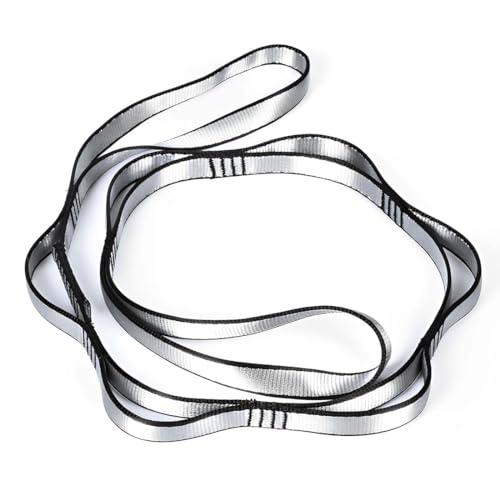 PSOWQ Cadenas de Margaritas, Correa de extensión para Hamaca Yoga, Correa Nailon Ajustable con múltiples bucles para Escalada,Bucle Escalada Fuerte de 23 KN,Yoga aéreo,Pilates,Estiramiento, físico