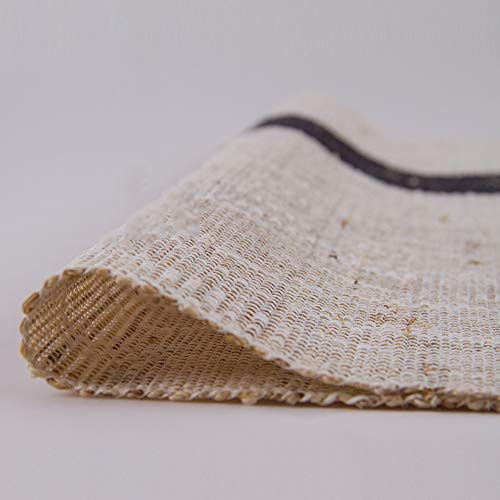 Lkh Ramie Cloth Burlap Table Runner, Hand-Woven Table Runners, Middle Part Brown Pure Natural Plant Material, Easy To Clean(Size:30×280Cm) #TOP5