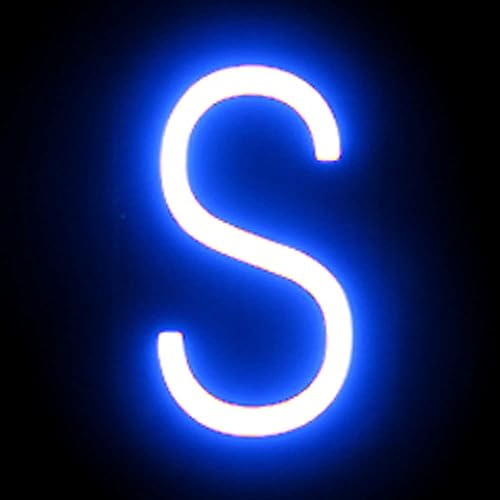 SpellBrite Letra LED S construye letreros personalizados con apariencia de letrero de neón. Cambia tu letrero en cualquier momento con letras