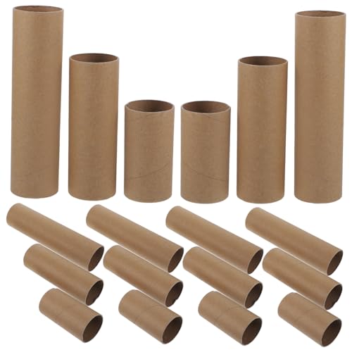 AUTSUPPL 18 piezas Tubos para Manualidades de Cartón DIY Tres Accesorios Creativos para Proyectos Artísticos
