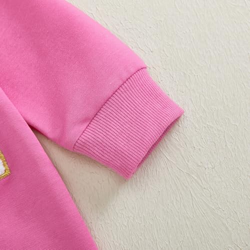 Muasaaluxi Newborn Baby Girl Valentine Outfit Be Mine Embroidery Romper One Piece Bodysuit Jumpsuit Spring Outfit 0-18M4