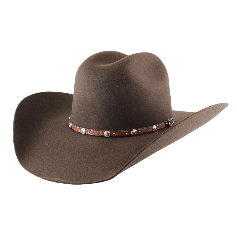 Justin 2X Wool Chocolate Brown Cowboy Hat Buster (US, Numeric, 7)