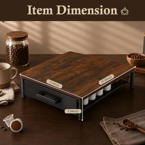 Image of Coffee Pod Storage Drawer for Keurig K-Cup Pods, Holds 35 Capsules
