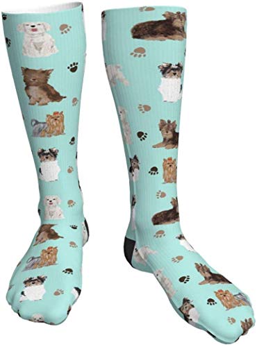 Yorkie Maltese Biewer Terriers Dogs Compression Socks &