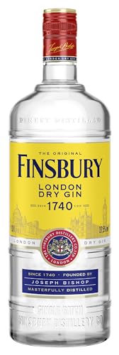 Finsbury London Dry Gin mit 37,5 Prozent Vol, Der Klassiker Aus London Seit 1740, Wacholder Und...