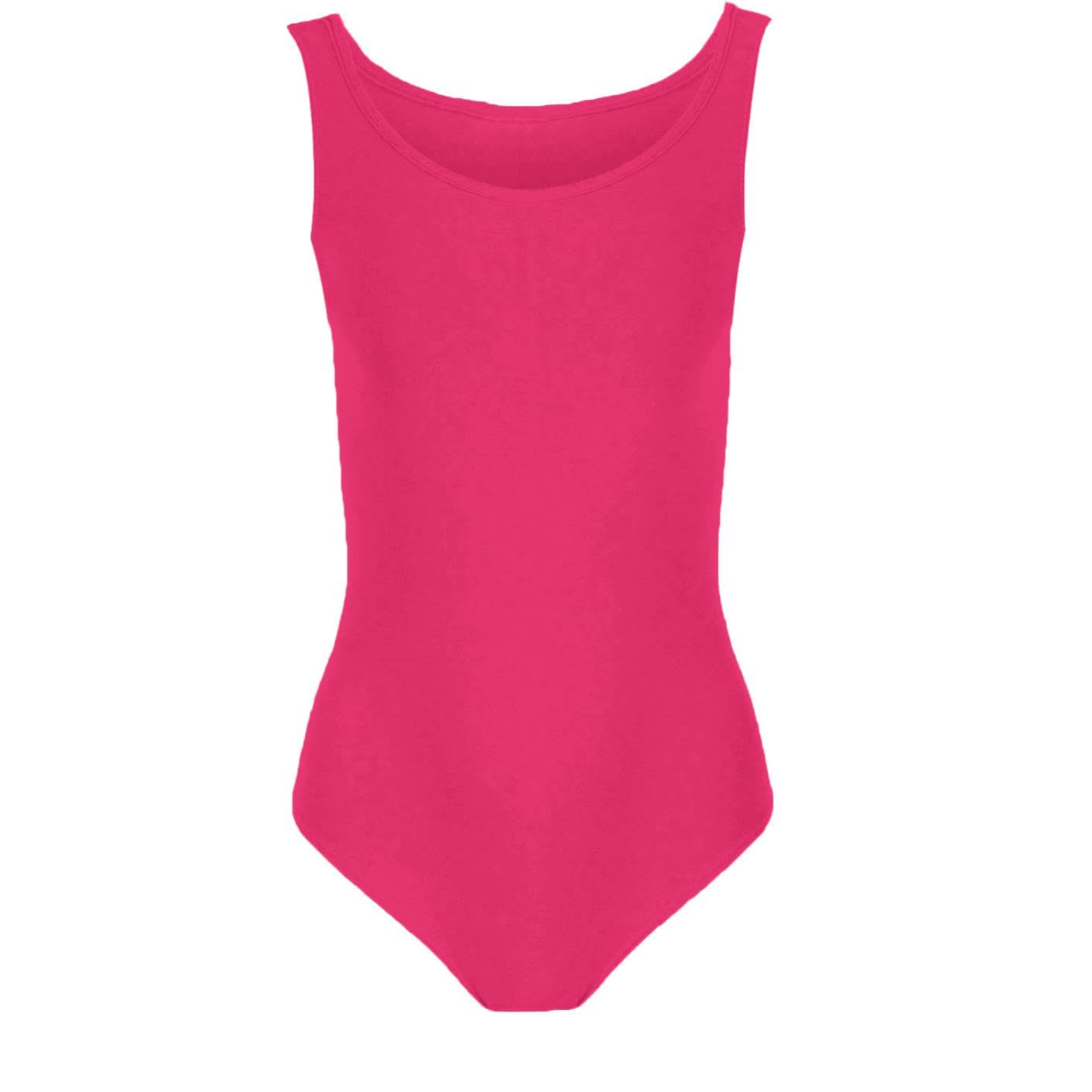 Justaucorps de gymnastique pour filles - Sans manches - Col rond - En microfibre - Doux et extensible - Pour enfants de 3 à 13 ans