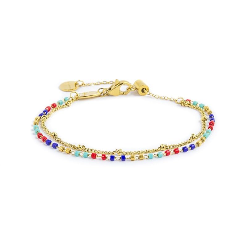 Bracelet chaîne grumetta Marlù 18BR191G-RGB, le bijou mixte ajustable qui ne quitte plus votre poignet