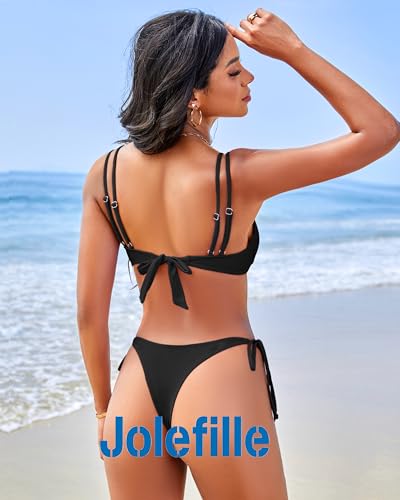 Thong Bikini Sets Women Underwire Two Piece Swimsuit Teens Bathing Suit Triangle Bikini Top Modest Swim Suits 20252