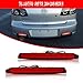KENRTIR Red Lens LED Lamp for 2004-2009 Mazda 3,2007-2009 Mazdaspeed3 Rear Fog Bumper Reflector Brake Tail Sequential Flash Signal Lights