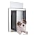 HANIML Dog Door with Double Opening Panels Heavy Duty Aluminum Doggy Door for Medium Large Dogs Weatherproof and Energy Efficient with Magnetic Pets Door for Exterior Door