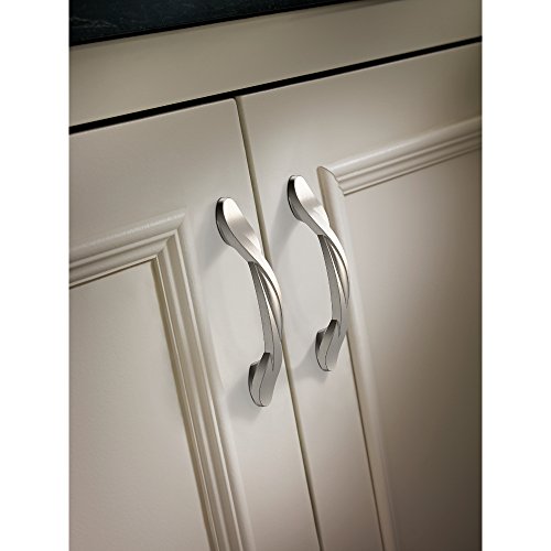 Franklin Brass Brushed Nickel Curved Handle Pull, Cabinet Handles And Drawer Pulls For Kitchen Cabinets And Dresser Drawers, 3 Inch, 10-Pack, P35518K-Sn-B, Cabinet Hardware #TOP3