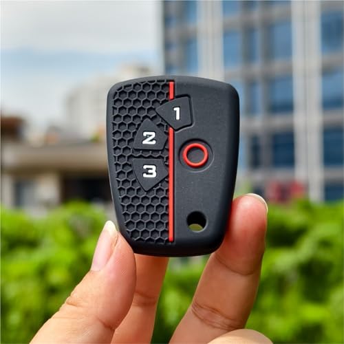 Etui cles telecommande de voiture en silicone a 4 boutons Chevrolet Onix - 4