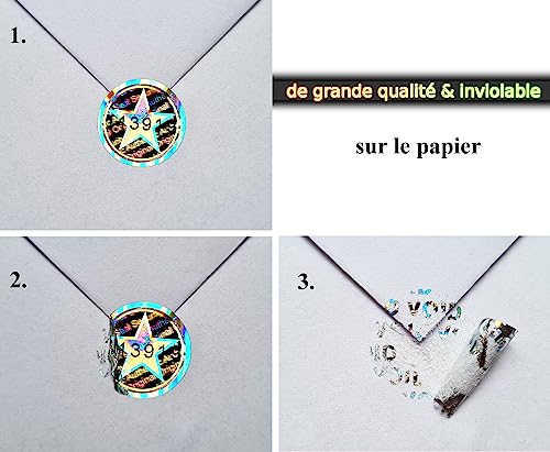 Étiquettes de sécurité contre la contrefaçon avec numéro de série - 3