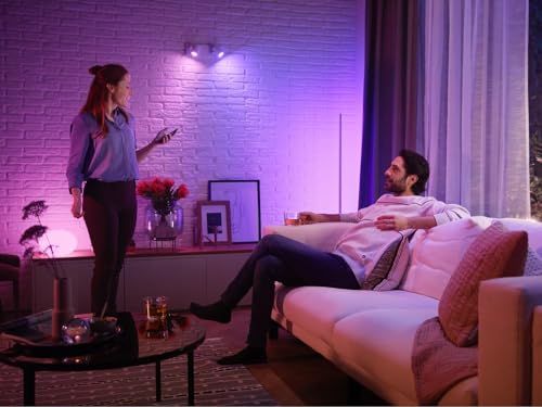Philips Hue Connectée White & Color Ambiance, Ampoule LED GU10, Compatible Bluetooth, fonctionne avec Alexa, Google Assistant et Apple Homekit