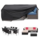 RICHIE Garden Furniture Cover Waterproof Heavy Duty 420D Oxford Fabric 170x95x71cm Rectangular Garden Table Covers Patio Table Cover Waterproof Anti-UV Furniture Covers for Furniture Sets