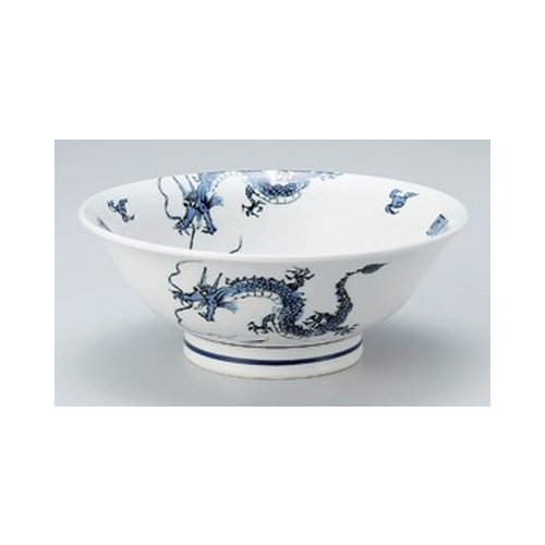 Amazon.co.jp: 中華単品 雷門青竜内画7.0反高台丼 [21.5 x 8.3cm] 中華
