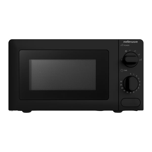 Mellerware Microwave 6 Power Levels Steel Black 20L 700W "Gemini"