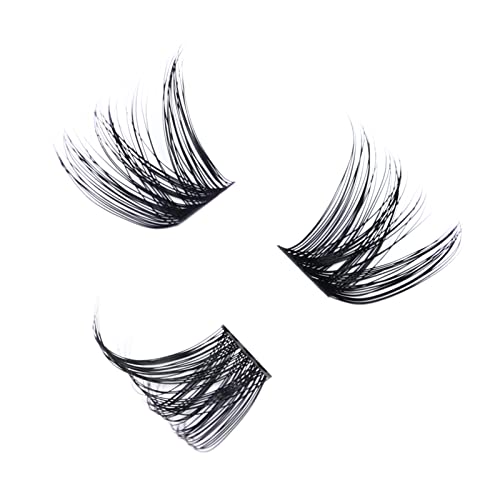 Image of Individual Lashes 14-18mm 120pcs Cluster Lashes Mixed Tray Volume Eyelash Clusters DIY Lash Extension Kit Soft Lash Clusters Fluffy Mink Cluster Eyelash Extensions (02-0.07D, 14-18mm)