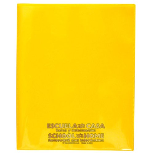 Storesmart® - School/Home Folders - Yellow - 25-Pack - Archival Durable Plastic - English/Spanish - Homework And Information - Sh900Svsp-Y25 #TOP9