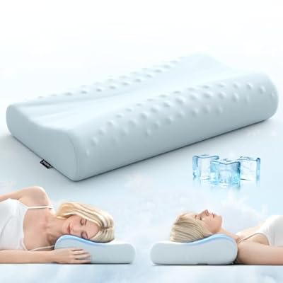 Ruizman Memory Foam Contour Pillow - Cooling Ce...