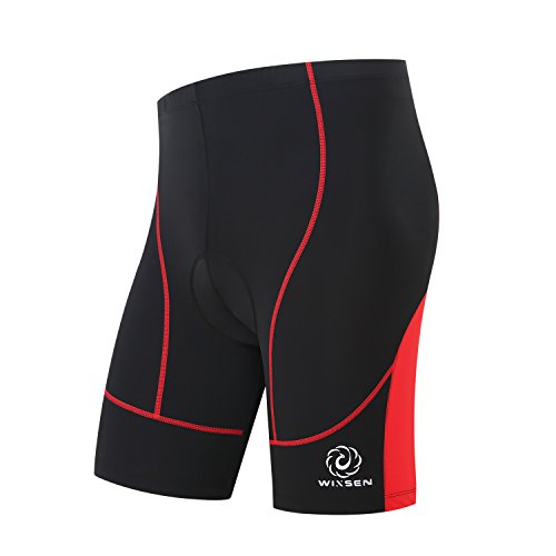 WINSEN Men's Cycling Shorts 3D Padded, Mountain Bike Shorts with Pockets Biking Clothes (XXL, Cycling)