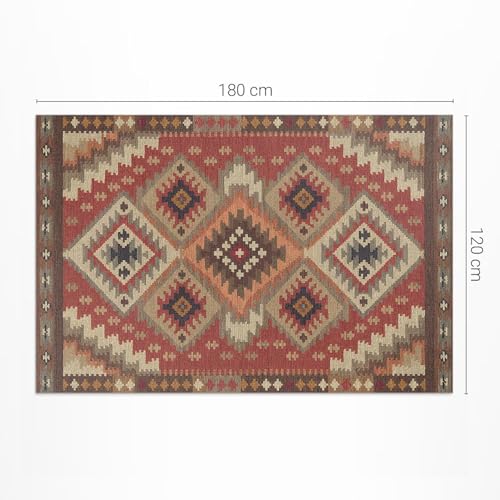 Tapis aztèque en vinyle imperméable rectangle 120x180 cm PVC extérieur - 4