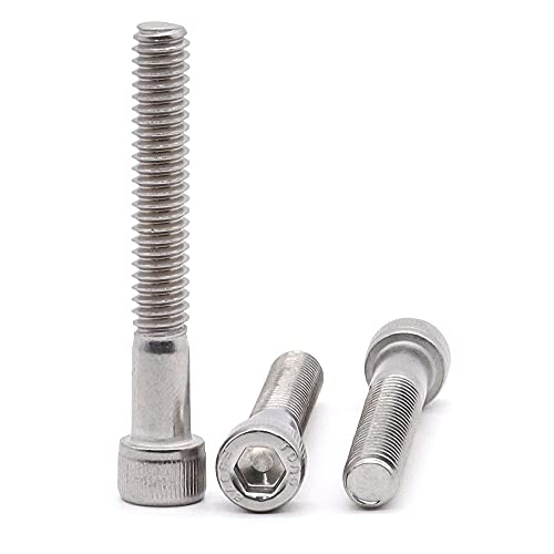 1/4-20 x 2-1/2" (20 pcs) Socket Head Cap Screws, Allen Hex Drive, 18/8 Stainless Steel 304, Partial Thread, Bright Finish, Coarse Thread by Glvaner - Used condition - Image 7