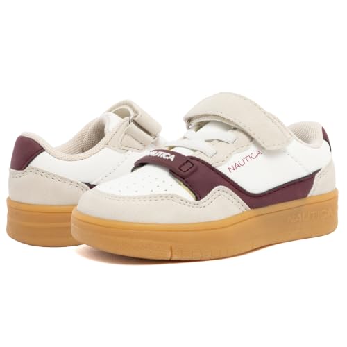 Image of Nautica Kids Adjustable Strap Shoes | Comfortable Casual Sneakers for Boys and Girls, Toddlers & Little Kids