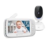 Motorola Nursery No WiFi Video Baby Monitor with Camera and Audio, 5” Screen, Pan-Tilt-Zoom, Night Vision, 2-Way Talk, Long Battery Life, 1000ft Range, Temperature Sensor, Lullabies, VM75 (2026 Model)