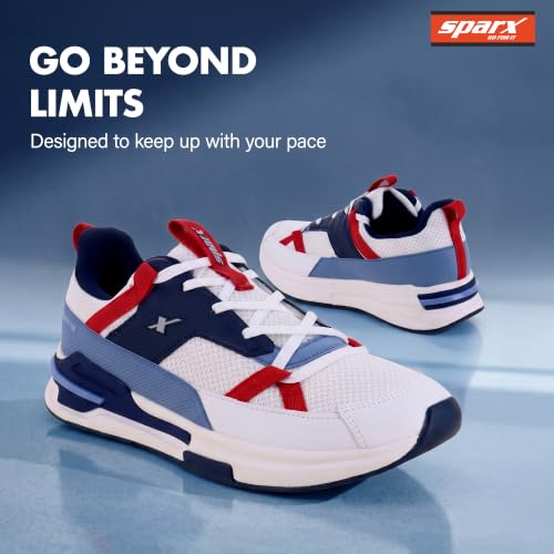 Image of SPARX Sports Shoes for Men - High-Performance Lace-Up Running Shoes with Breathable Comfort, Lightweight Cushioning & Everyday Athletic Support