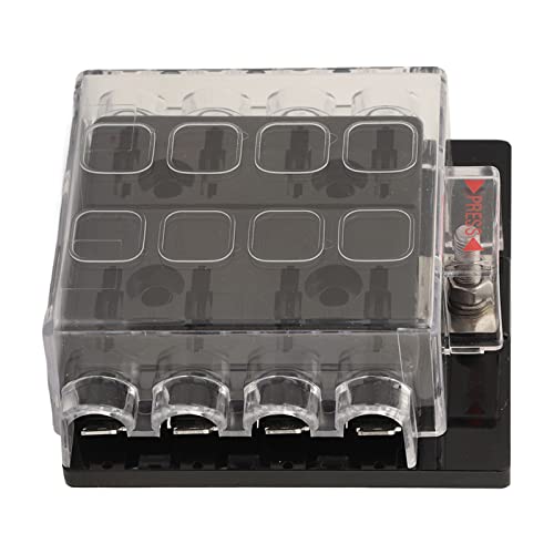 Boîte à fusibles 8 voies étanche TOPINCN isolation ABS anti-poussière 12V 36V