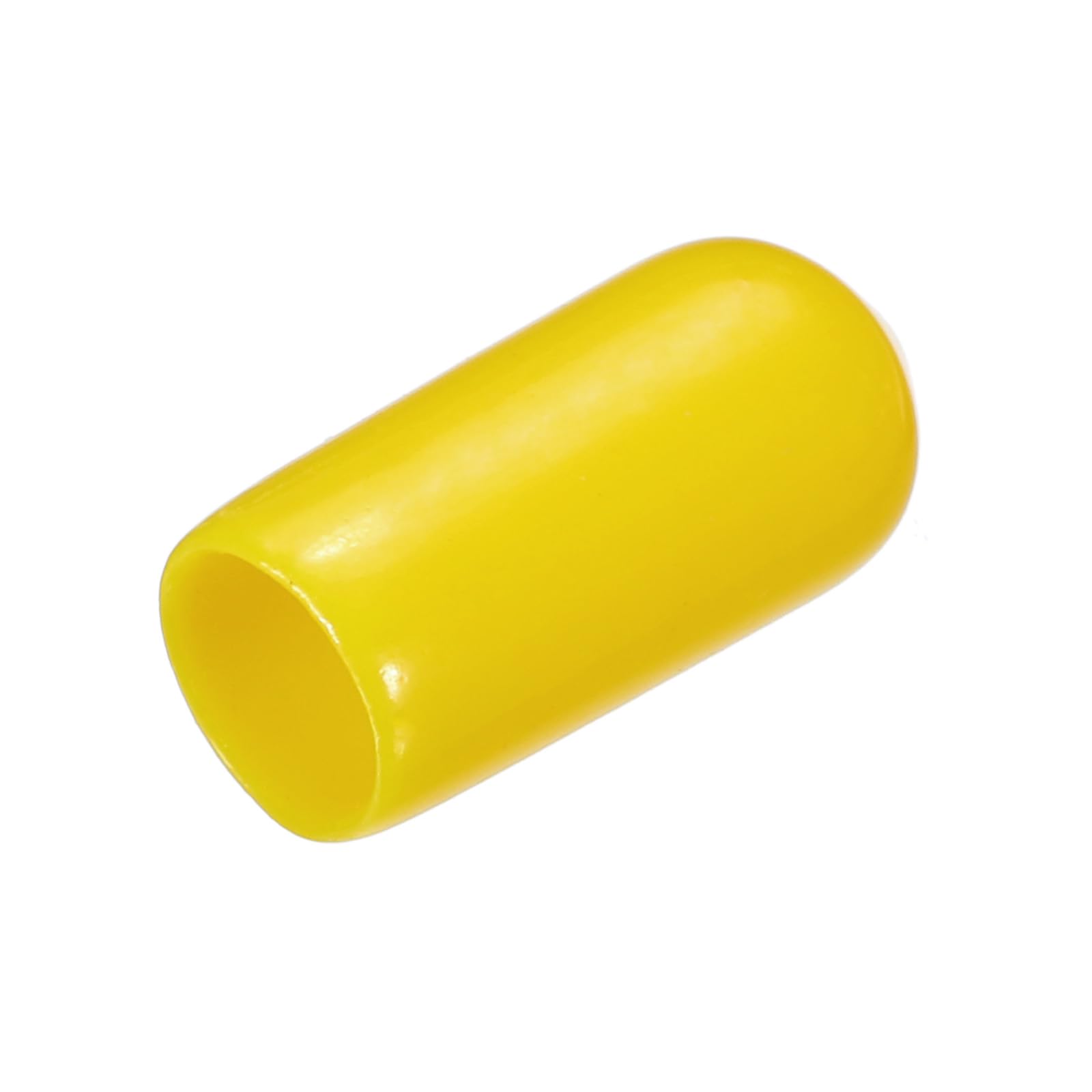 uxcell 20pcs Rubber End Caps 6mm(1/4") ID Vinyl PVC Round Tube Bolt Cap Cover Screw Thread Protectors Yellow