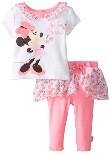 Disney Baby Girls' Minnie Mouse 2 Piece Skegging Set, Multi, 3 Months
